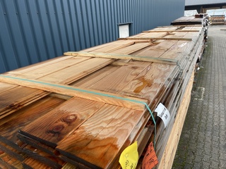 Ca. 118x Douglas wisselsponning, 18x190mm, lengte 500cm